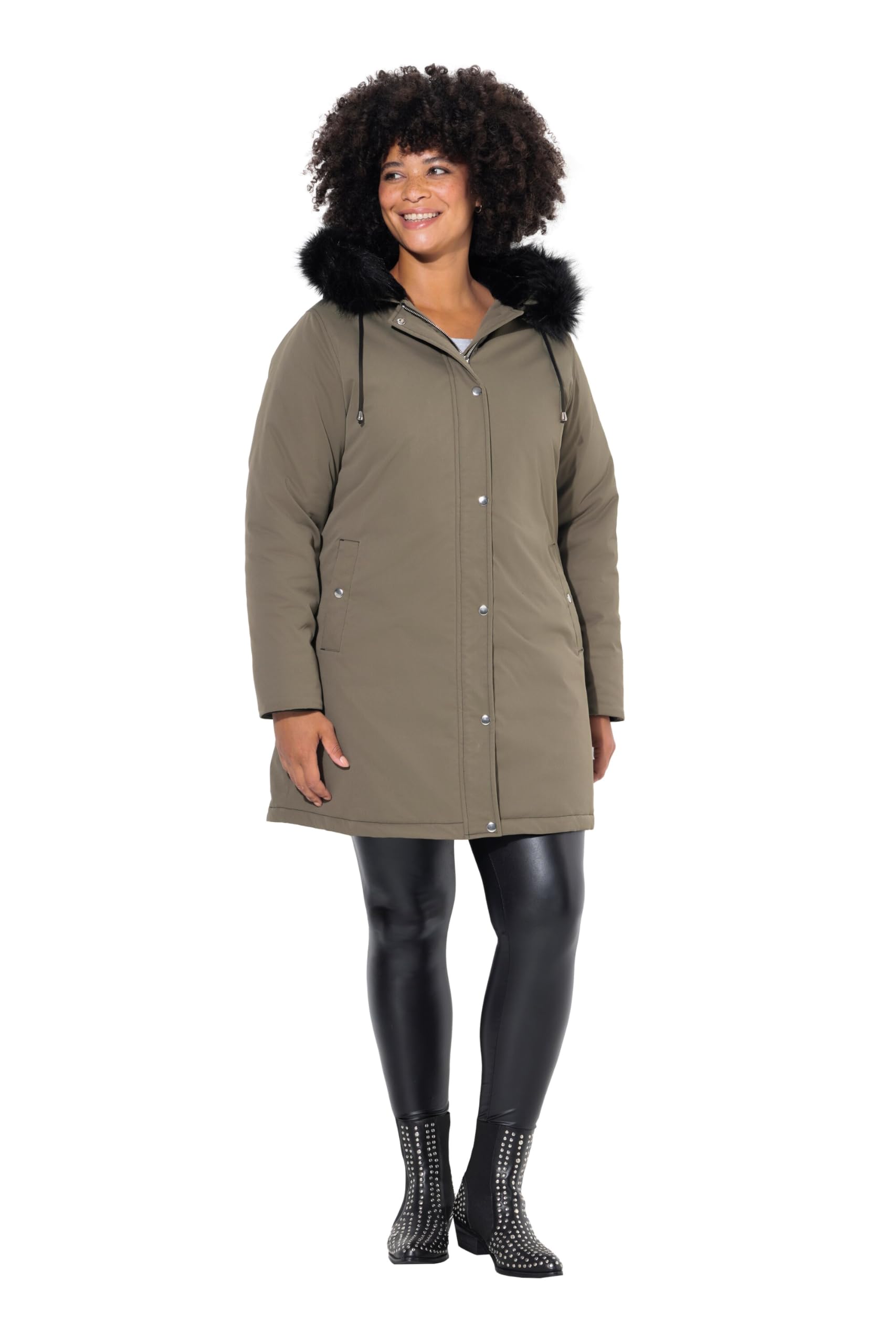 Angel of Style Damen große Größen Übergrößen Plus Size Parka, Oversized, Kapuze, Sternen-Futter 833901
