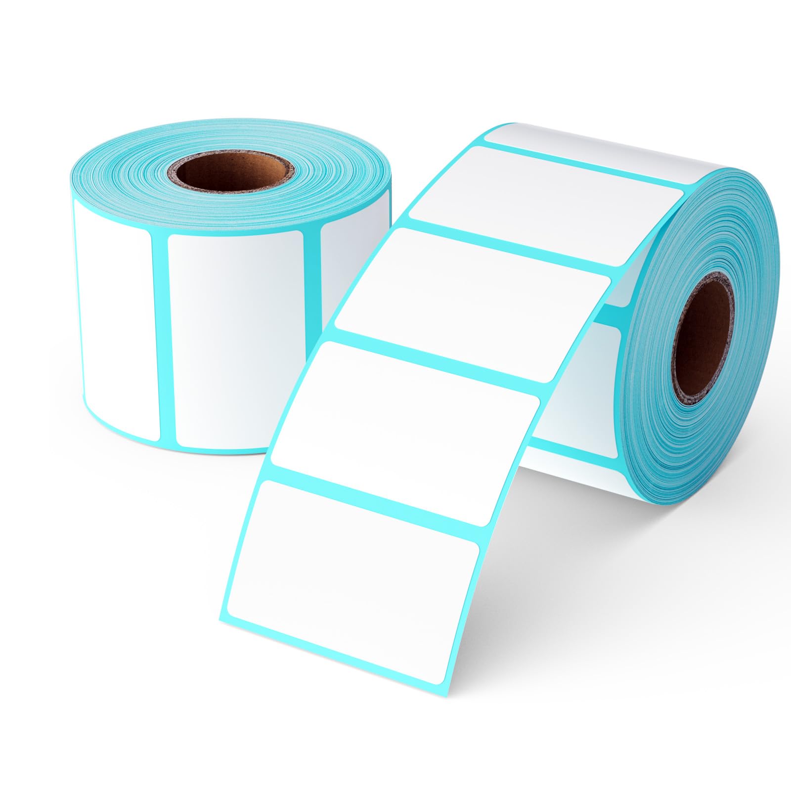 1000 Self Adhesive Label Sticker Address Labels Blank Roll 57mm x 32mm Office Kitchen White Food Labels (2 Rolls)