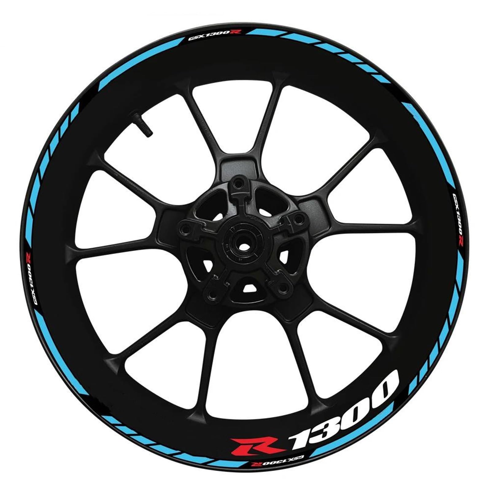 for Suzuki for Gsx-r1300 for Hayabusa for GsxR1300 Motorcycles Wheel Hub Rim Thick Edge Stickers(Style 8)