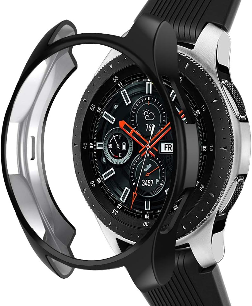 TPU Slim Case for Samsung Galaxy Watch 46mm, Shock-Proof and Protective Bumper Shell