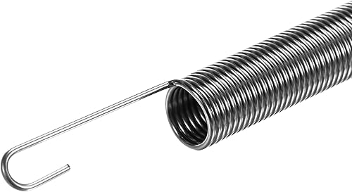 Miniatura 10 de uxcell Resorte de extensión - 0.035 in de diámetro de alambre, 0.394 in de diámetro exterior, 4.724 in de longitud, resorte de tensión de gancho