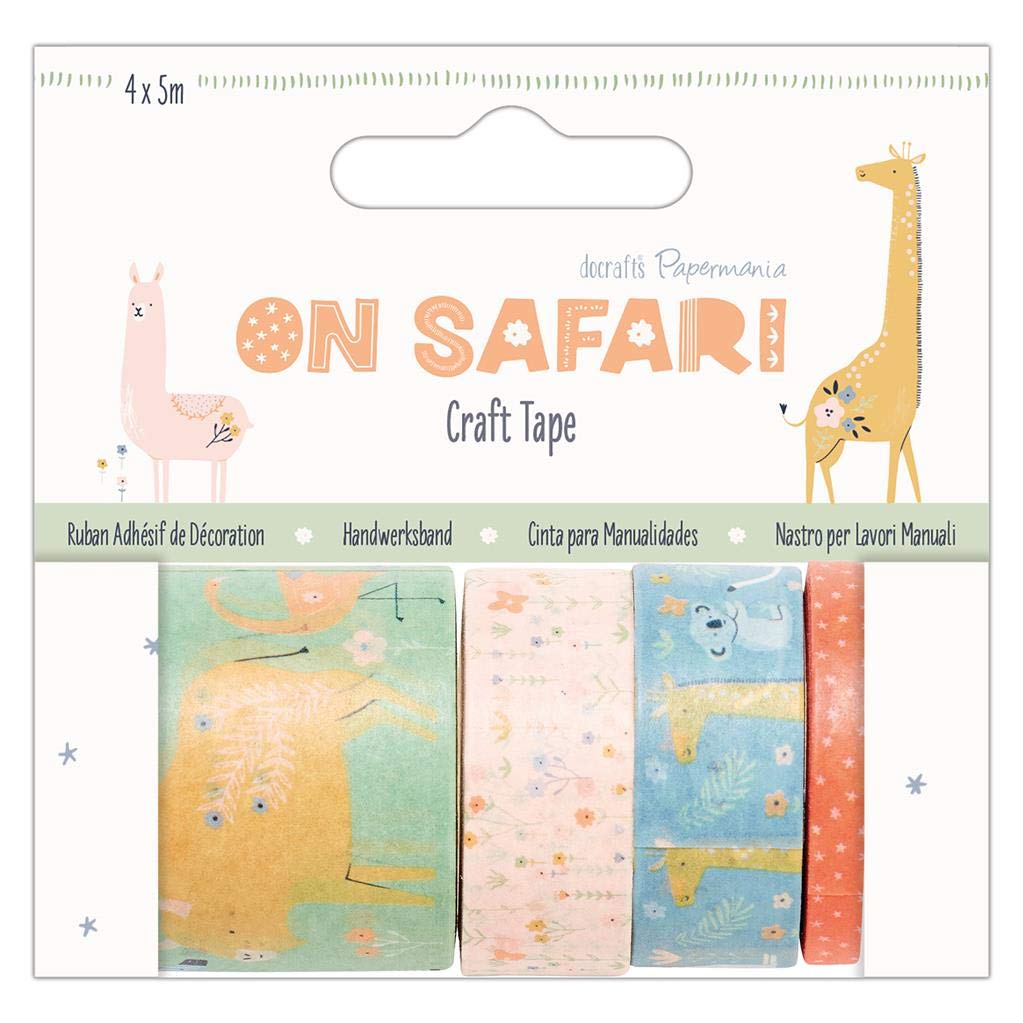 Papermania Docrafts On Safari Craft Collection - Craft Tape (4 x 5m)