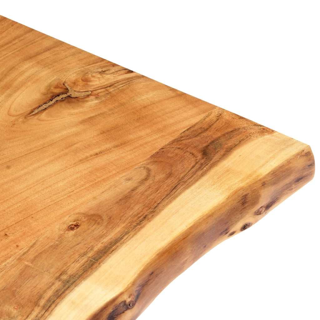 Générique Dessus de Table Bois d'acacia Massif 100x(50-60) x3,8 cm,286332
