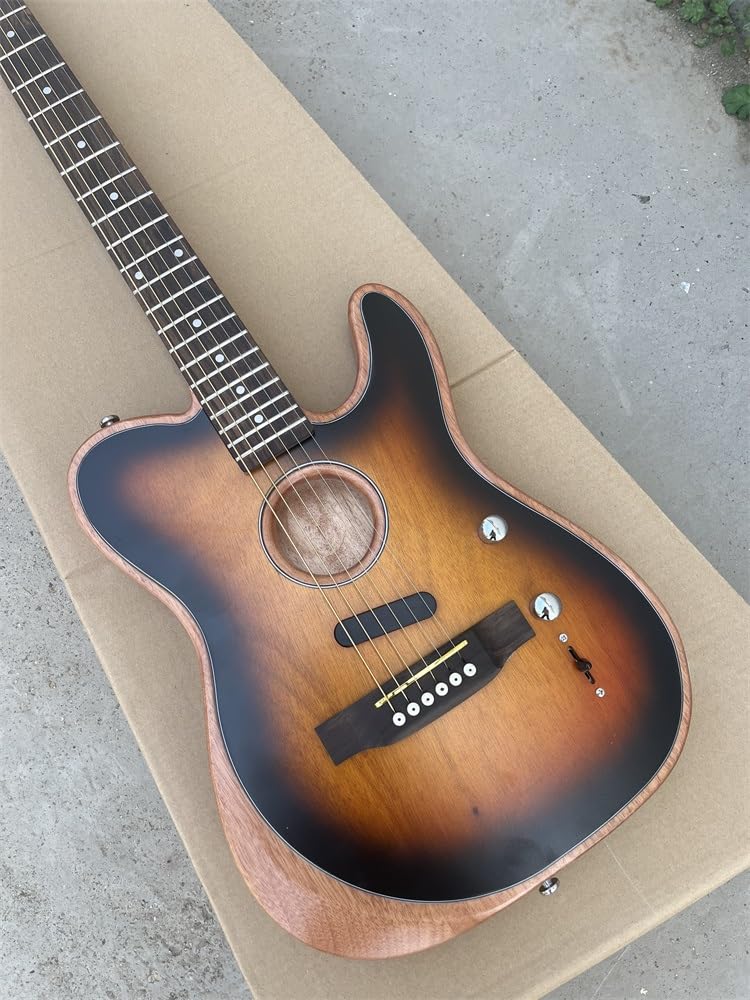 Amazon | カスタム 6 弦エレクトリック ギター、スプルース パネル