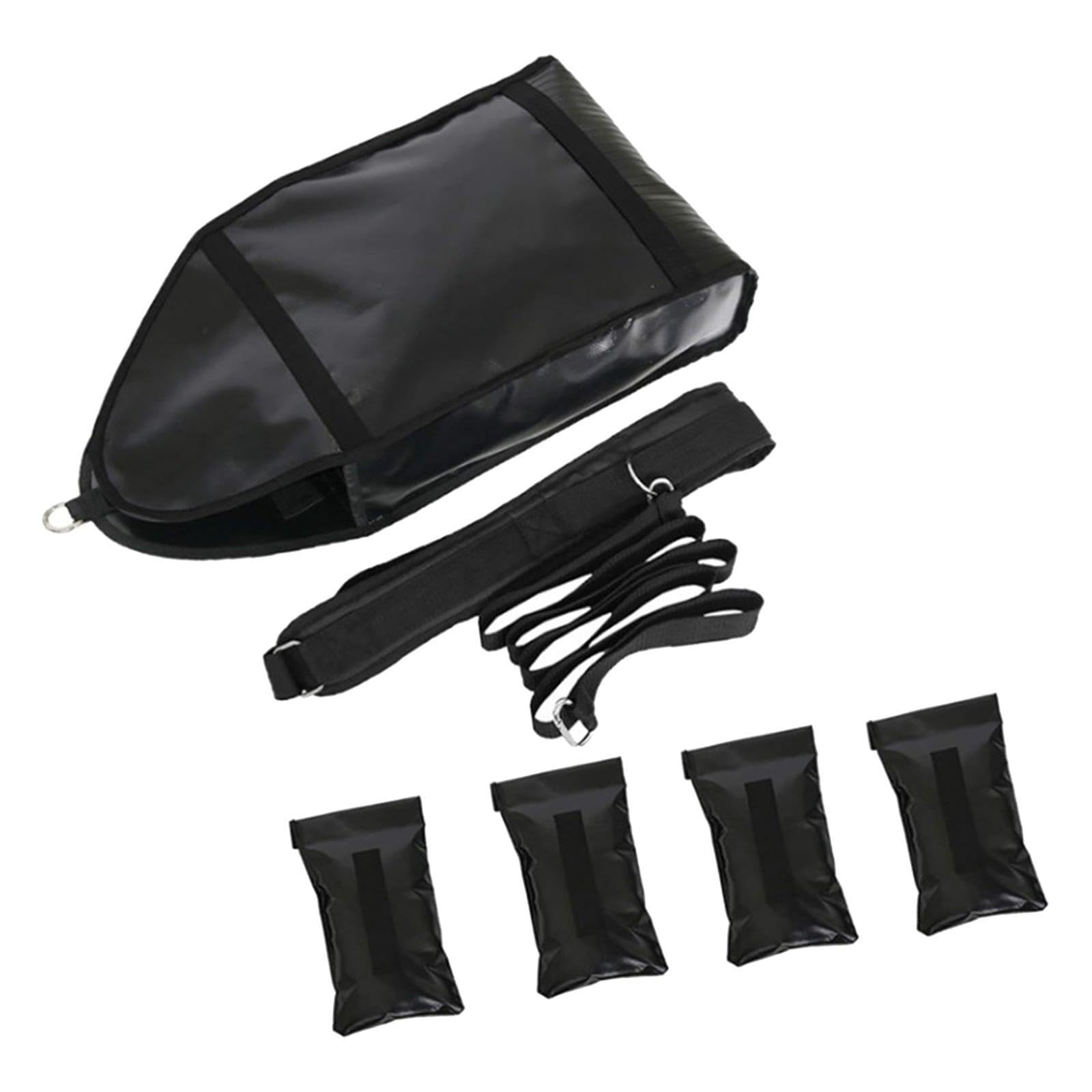 MERISHOPP Adjustable Weight Sled Trainer Sandbag Sled Trainer for Speed Training