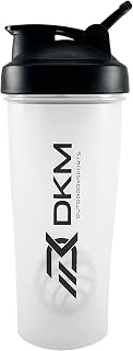 Shaker Bottle with Shaker Balls Leak Proof Drink Shaker Bottle Ideal for Workout Supplements,Protein powder, BPA Free, Nutrition, Portable Fitness Bottle for Fitness Enthusiasts Athletes（600ml,20-OZ.)…