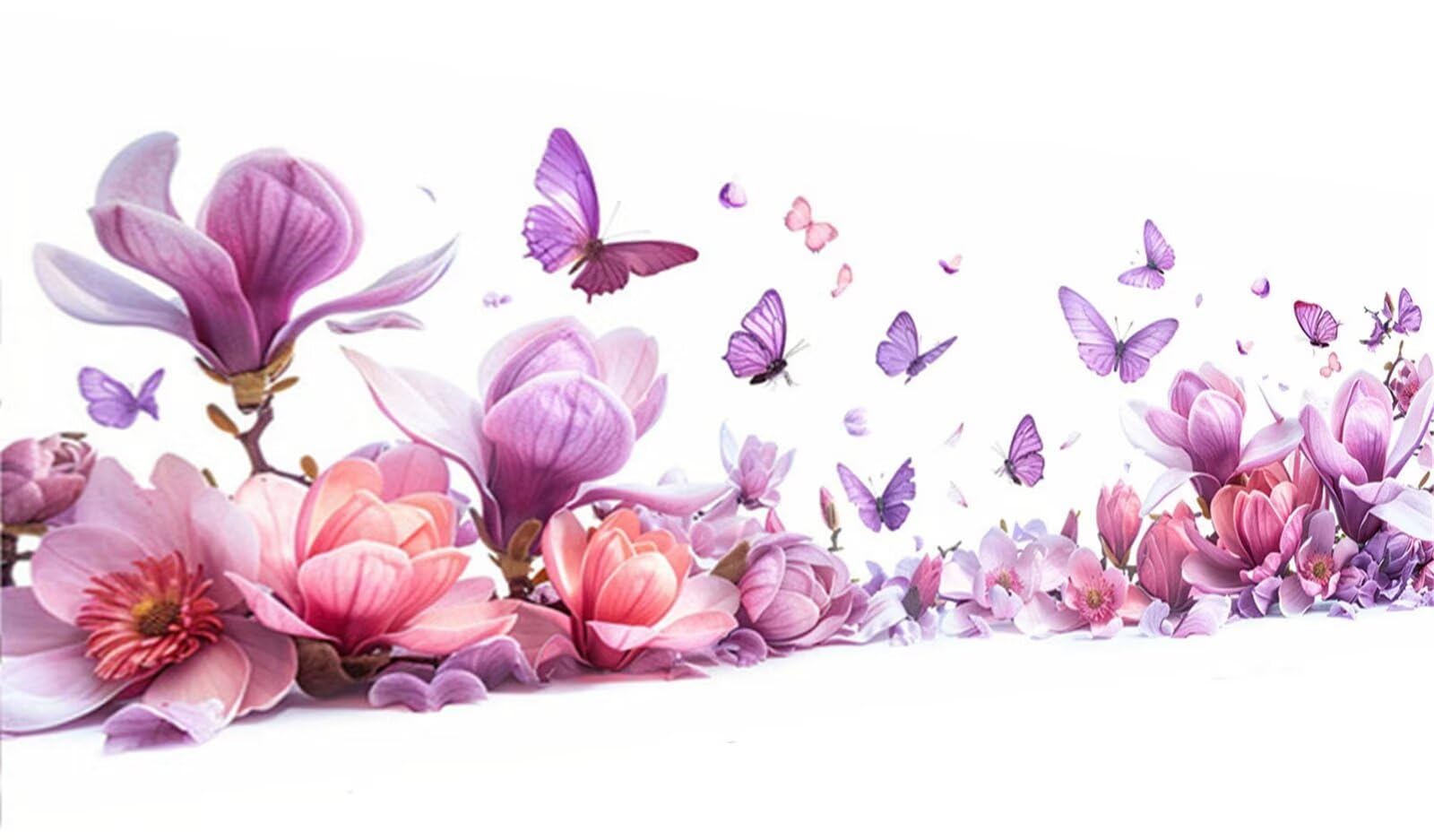 Schmetterling Diamond Painting Groß XXL 150x60cm, Basteln Erwachsene Diamond Painting Set, 5D DIY Magnolie Diamant Painting Bilder Erwachsene, Diamond Painting Set mit Zubehör für Wanddeko, Geschenke