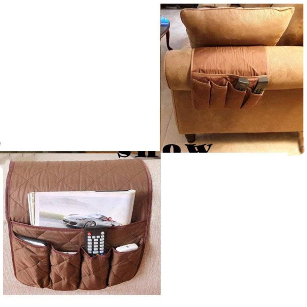Podłokietnik Organizer Sofa Uchwyt na Sofę Fotel Caddy Krzesło Stabilne Łóżko Torba do przechowywania Wiszący podłokietnik Kieszenie do pilota TV Telefon IPad Book Czasopisma