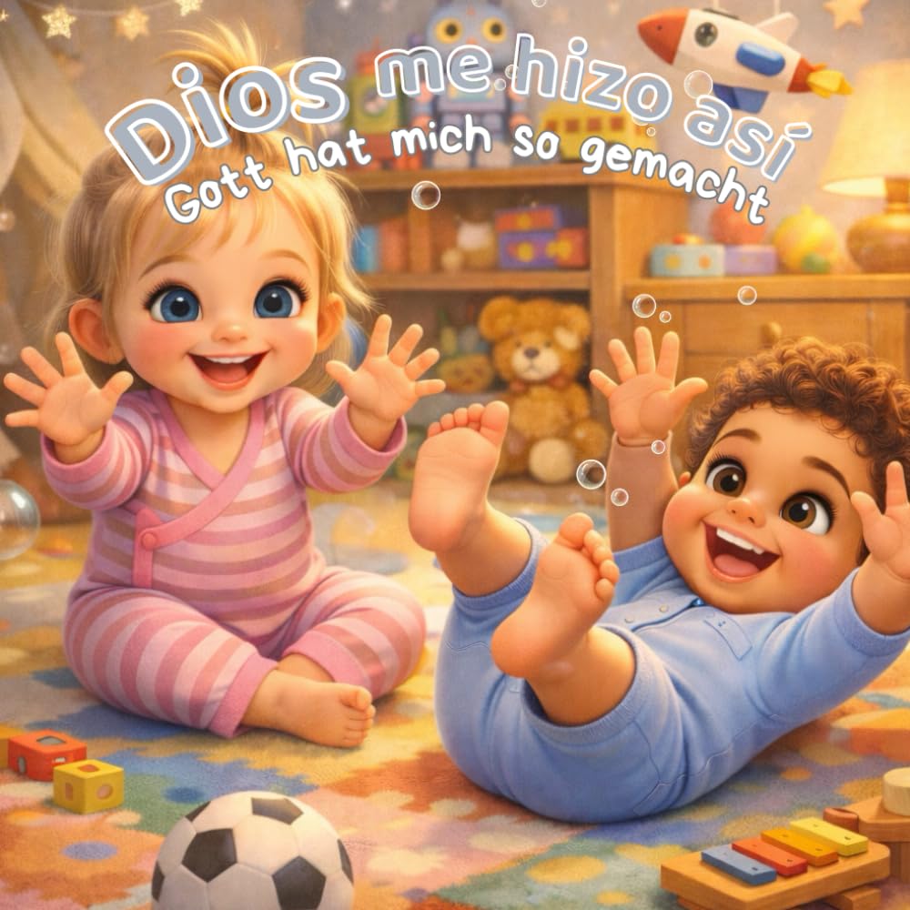 Dios me hizo así - Gott hat mich so gemacht: Christliches Kinderbuch zweisprachig (Spanisch–Deutsch) über Identität, Selbstwert und Gottes Liebe | Für Kinder ab 3 Jahren