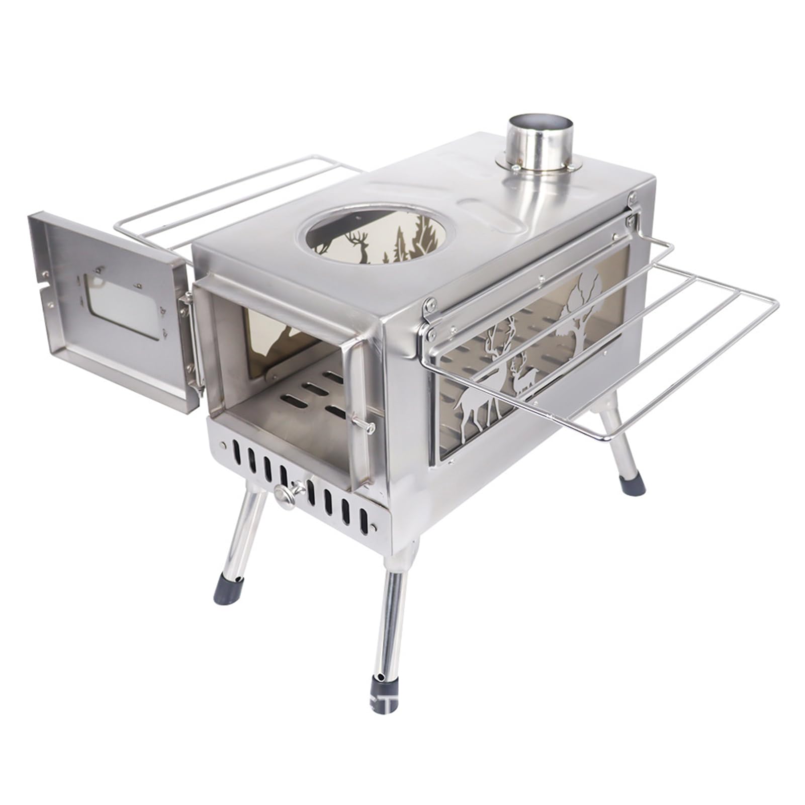 Mini Réchaud de Camping Pliable Portable, Waldspring Extérieur Mini