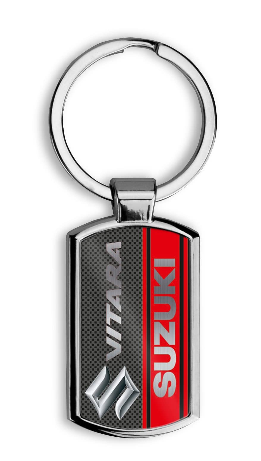SUZUKI Oblong Metal Keyring A003 - Complete with Gift Box