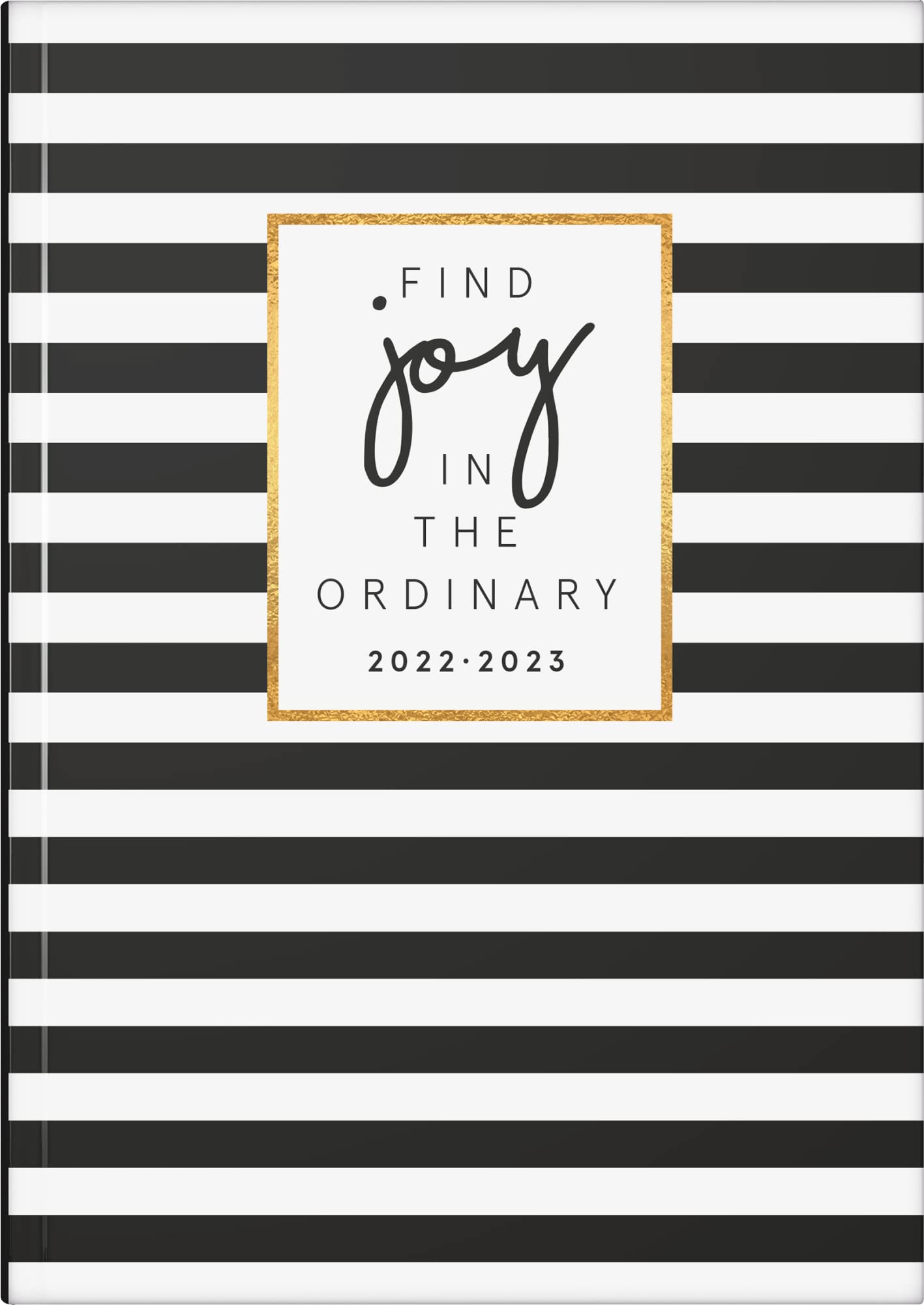 rido/idé School calendar "Stripes" 2022/2023 A5 2 pages = 1 week, black/white