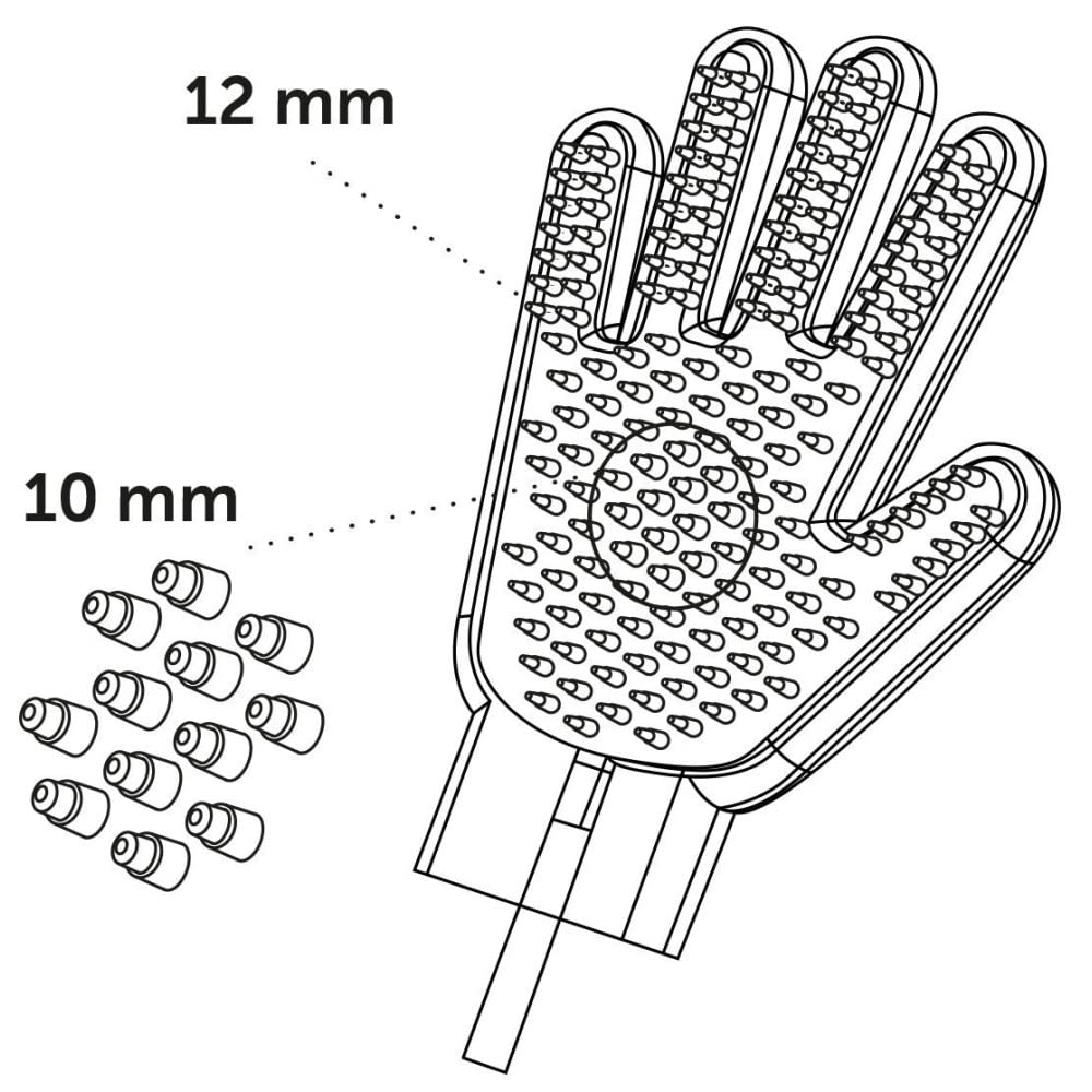 Flamingo Pet Products – Cleaning Brush with Water Connection for Dogs – FL-520457