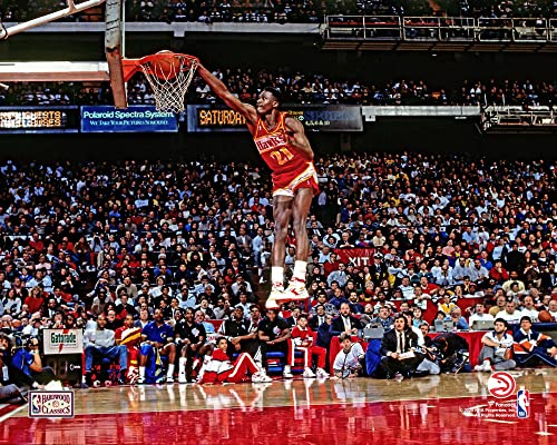 Dominique Wilkins Atlanta Hawks Unsigned 1988 NBA Slam Dunk Contest Photograph - Original NBA Art and Prints