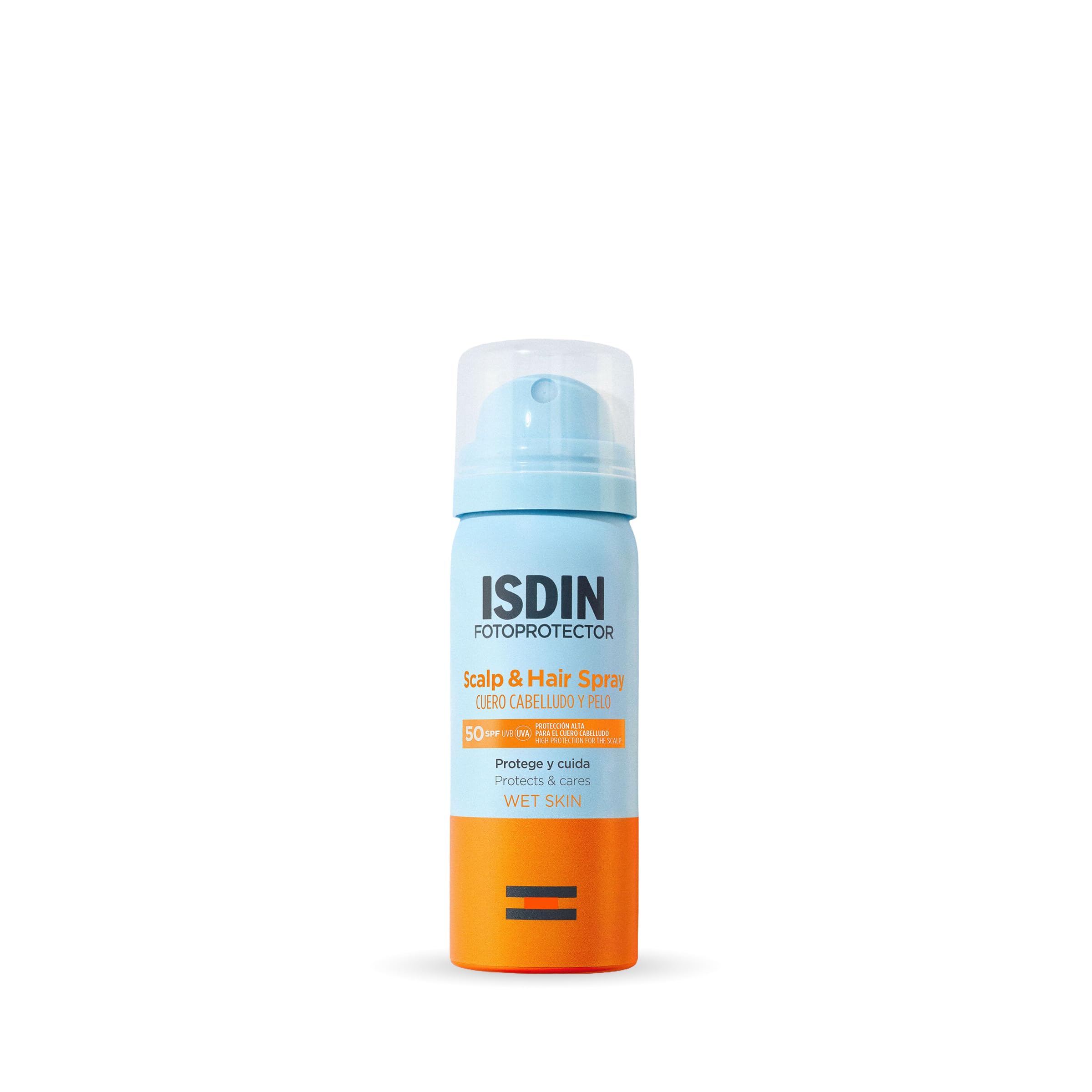 ISDIN Fotoprotector Scalp & Hair Spray SPF 50, Protector solar en spray para el pelo con alta protección para el cuero cabelludo y el cabello, 50 ml