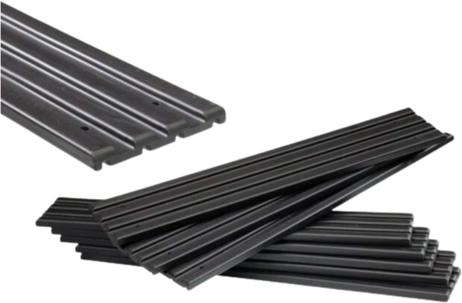 TIE Down 86164 Bunk Slicks -3 in. x 16 in. 10 Pieces Black Standard Universal Fitment Direct Bolt-On Easy to Install Fits 2" x 6" and 2" x 4" Bunk Boards USA Made