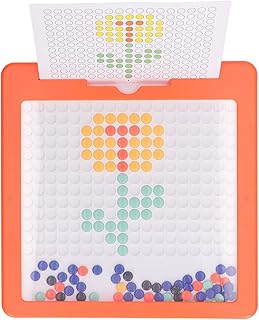 Prancheta de Desenho Magnética Educacional para Crianças, Segura, Prancheta Magnética para Rabiscos, Brinquedo Pré-escolar para Festa Infantil (Laranja)