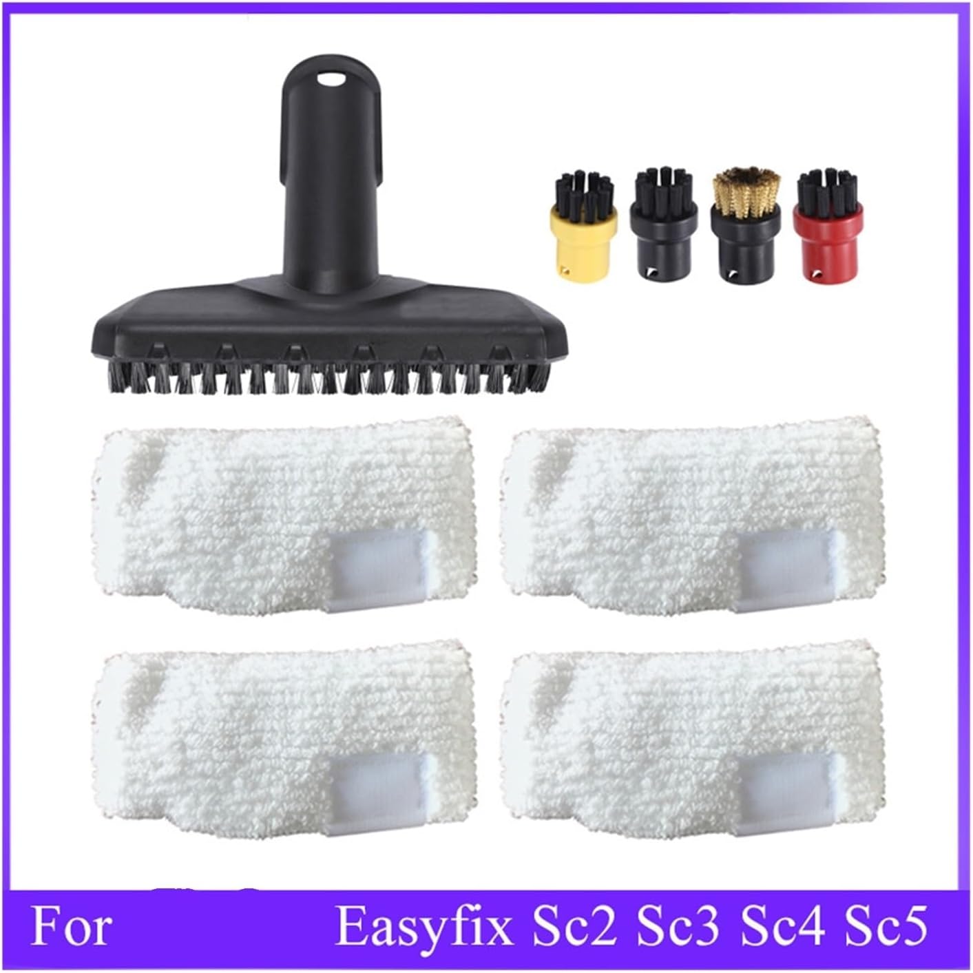 Microfiber Mop Cloth,Compatible For Karcher Easyfix SC2 SC3 SC4 SC5 CTK10 CTK20 Handheld Magic Steam Brush Vacuum Cleaner Spare Parts(6 pcs)
