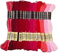 Vista 11 de 12 piezas Hilo de bordado de alta calidad Madejas 100% algodón egipcio de alta calidad Hilo de bordado de punto de cruz Algodón trenzado