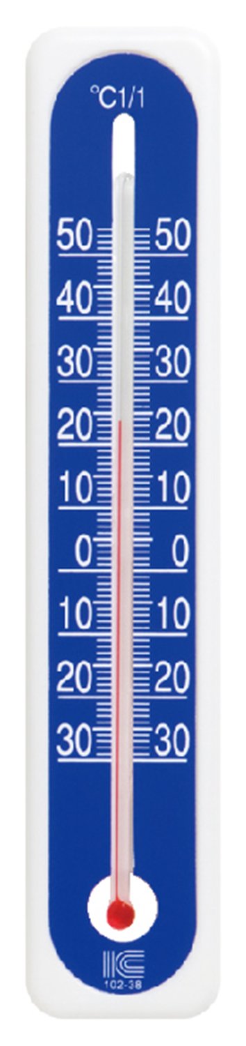 Amazon.co.jp: アイシー 室内用温度計 サーモ102 20cm -30~50℃ ブルー