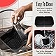 Höheres Ninja Heißluftfritteuse Zubehör für Ninja Foodi Flexdrawer 10,4 L AF500DE, COSORI Heißluftfritteuse Zubehör 10L Silikonform, Airfryer Zubehör für Ninja AF500EU AF500EUCP (3 Stück, Schwarz)