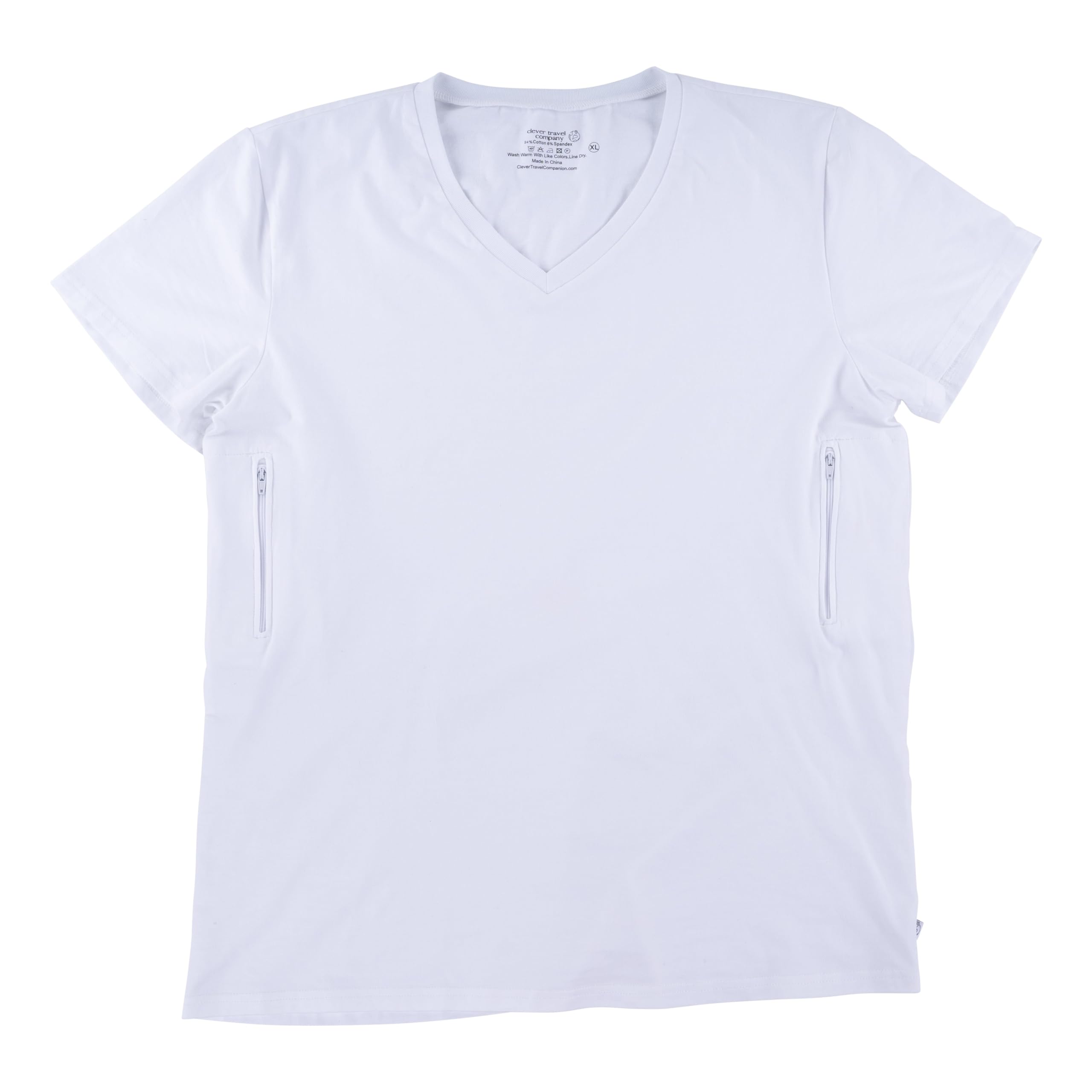 Clever Travel Companion Unisex T Shirt - Pickpocket Proof with 2 Secret Hidden Pockets