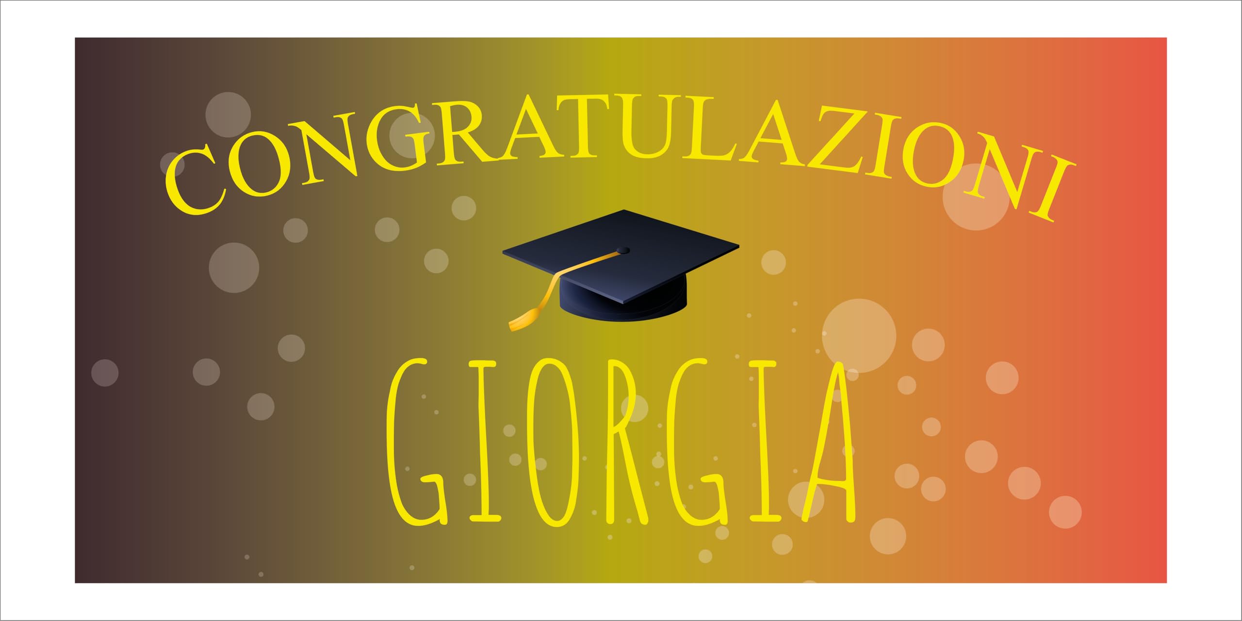 M-Italy STRISCIONE FONDALE LAUREA - LAUREA mod2 - STRISCIONE PERSONALIZZATO IN CARTA O IN BANNER PVC ANCHE DA ESTERNO GARANZIA 5 ANNI (Banner, 200x200 cm)