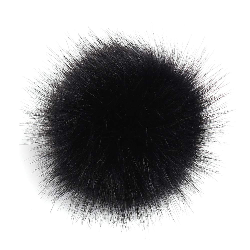 16 Pezzi Pom Pom Ball in finta pelliccia fai da te Pom Poms in Pelliccia per Cappelli Scarpe Sciarpe Borsa Portachiavi Pompom Charms Accessori Cappello a Maglia (Bianco, 16