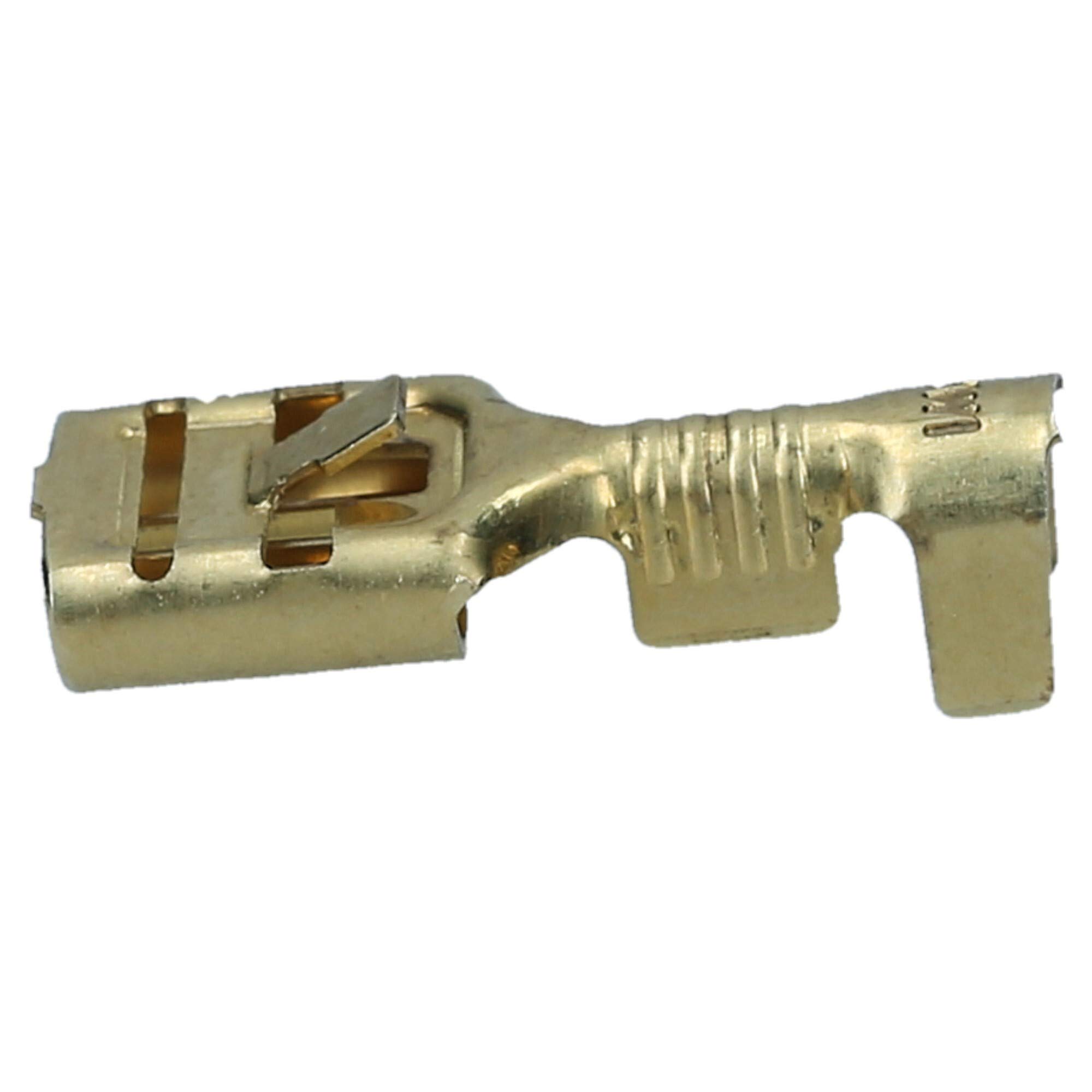 100 Stück Cembre Flachsteckhülse unisoliert mit Rastnase 6,3 0,8/1-2,5mm² I Industriequalität vom deutschen Händler | Industriequalität BN-FAR608 - Spade Terminal Kabelschuh für Elektroinstallation, Kabelreparatur und Werkstatt-Projekte