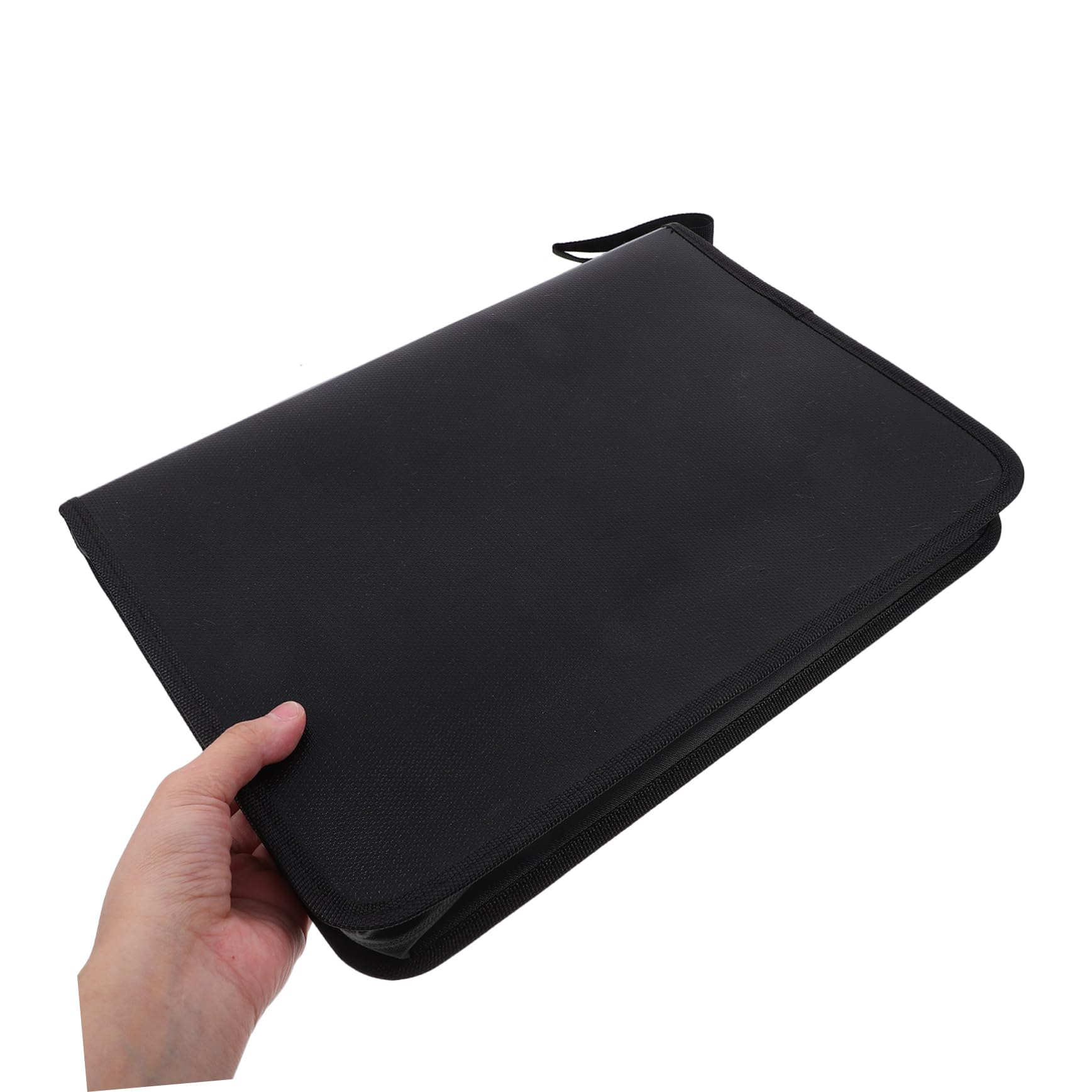 Carpeta Expandible de Archivos A4 Negra con 12 Bolsillos | Pp y Tela No Tejida, Formato Acordeón, para Oficina y Hogar, Portátil y Fácil de Guardar