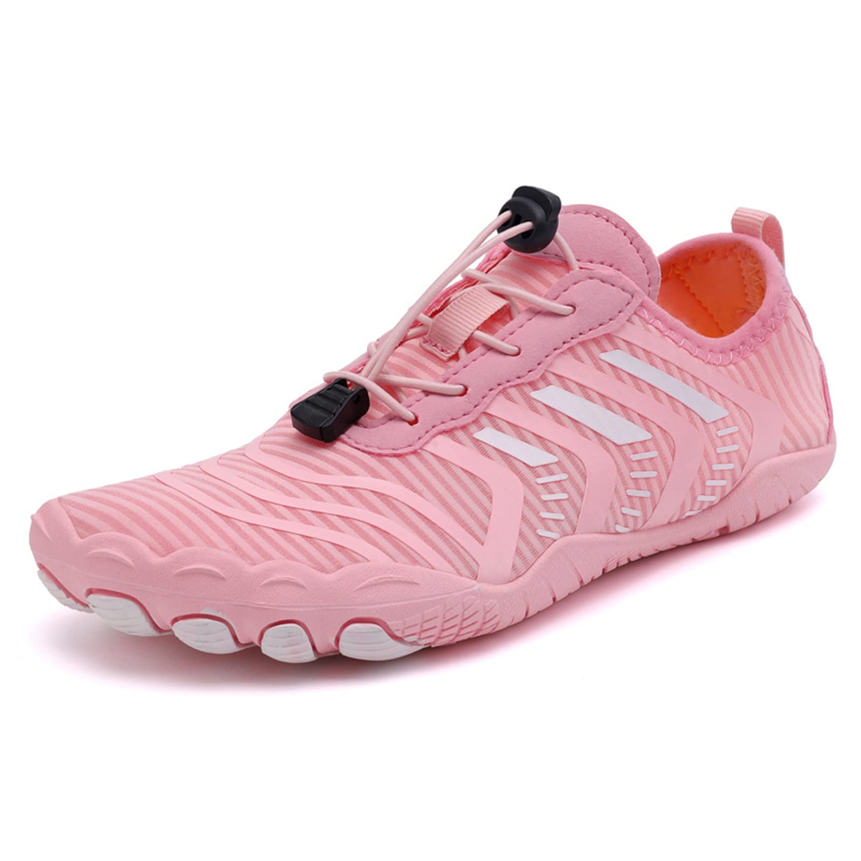 Zapatos Acuáticos Descalzos Zapatos Acuáticos De Secado Rápido para Mujeres Zapatos Acuáticos Neutros Zapatos De Baño para Hombres, Playa, Buceo, Surf, Remo(44 EU, Pink)