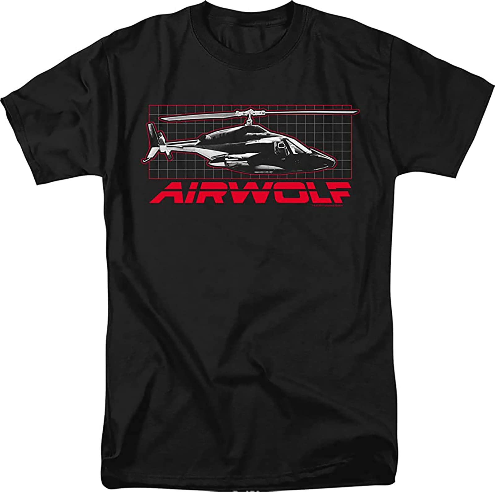 Airwolf Men's Long Sleeve T-Shirt - Official Licensed Black Shirt, Size Large - View #9