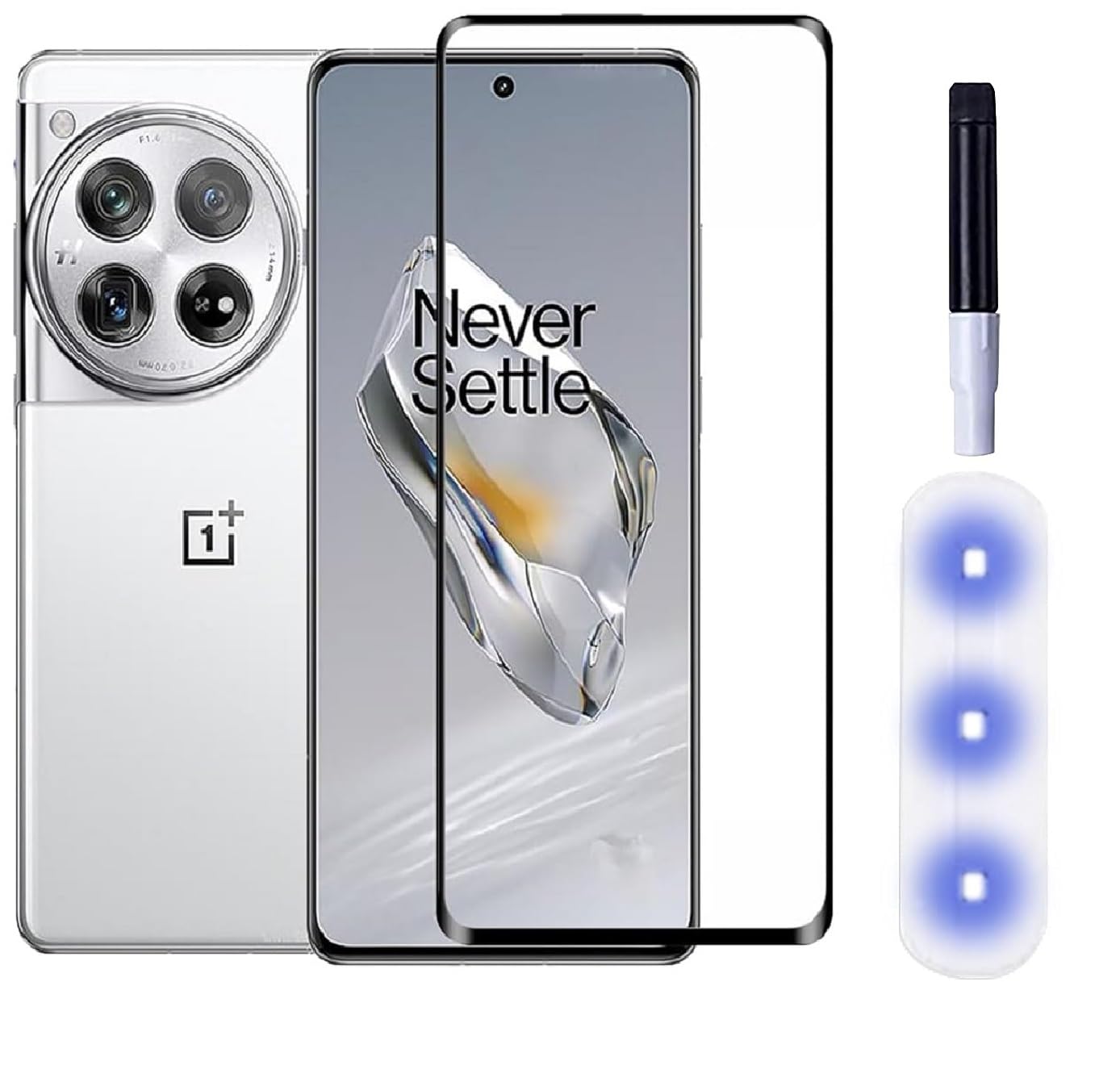 ZARALA Premium UV Tempered Glass Screen Protector Guard Compatible For Oneplus 12R 5G (6.78 inch, Pack of 1) Full Adhesive UV Curved Case Friendly HD Clarity with easy installation kit (B0CVSFNMBR) Amazon Price History, Amazon Price Tracker