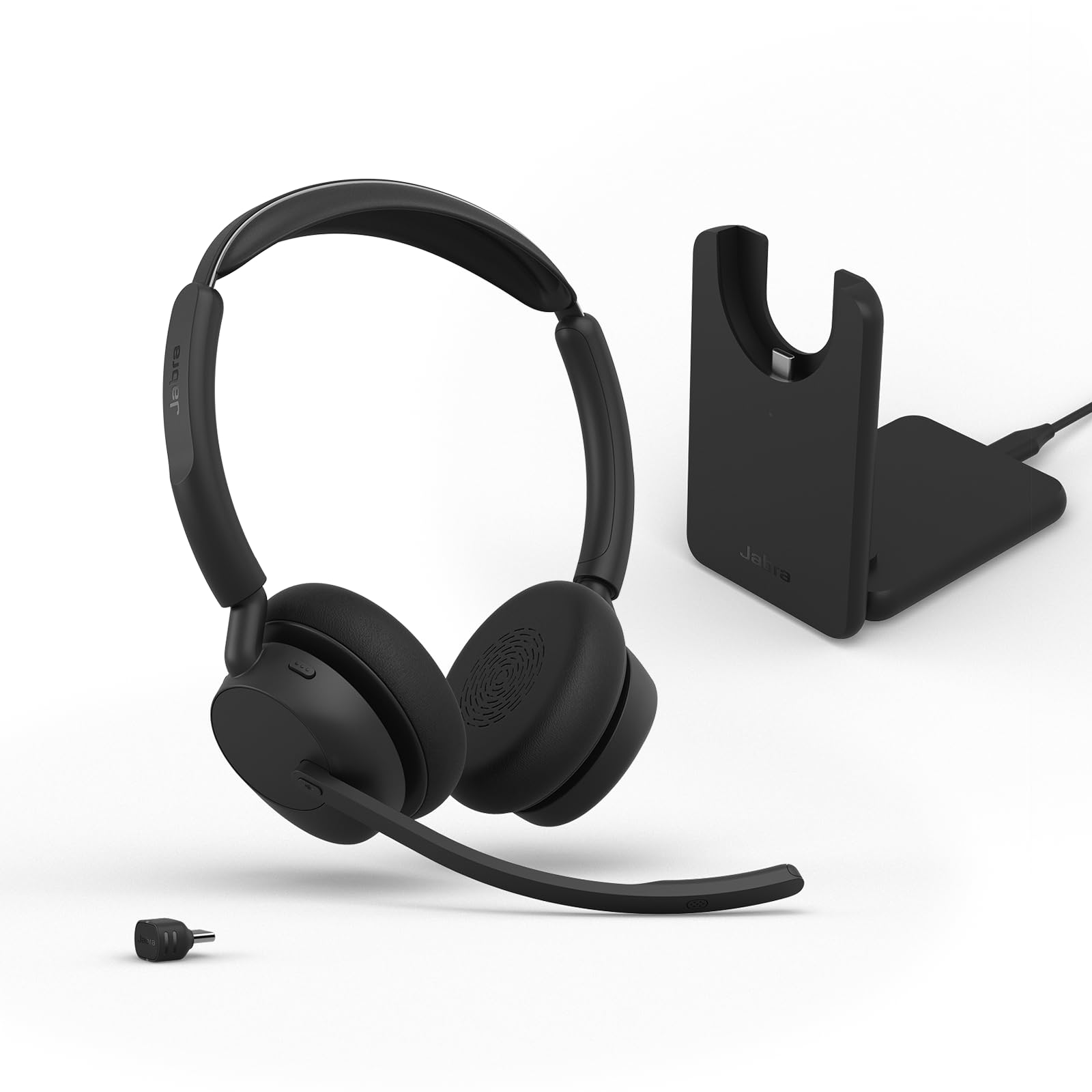 Jabra Evolve3 45 Casque sans Fil Bluetooth stéréo avec Micro, UC, USB-C