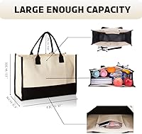 Vista 6 de 30th/40th/50th/60th/70th Birthday Gift Canvas Tote Bag for Women, Keepsake Beach Bag Party Birthday for Her