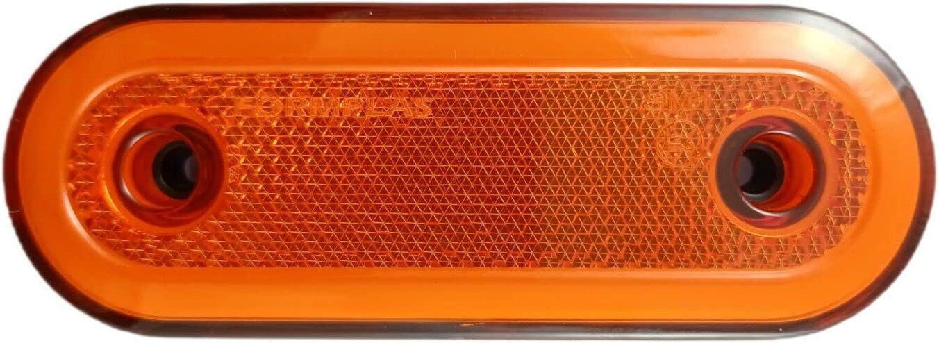 4 x LED Luci di Posizione Laterali Indicatore Ingombro Arancia Giallo Ambra Camion Rimorchio Furgoni 12v 24v E9