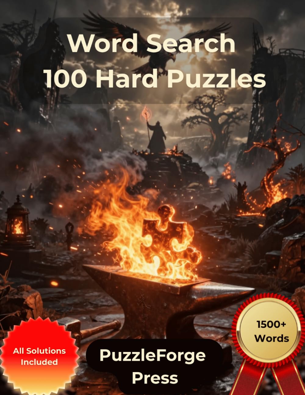 Word Search – 100 Hard Puzzles: Large Print for Adults and Seniors | Large Format | 1 Puzzle Per Page | Solutions Included | Over 1500 Words | ... Puzzle Challenge for Serious Puzzle Fans)