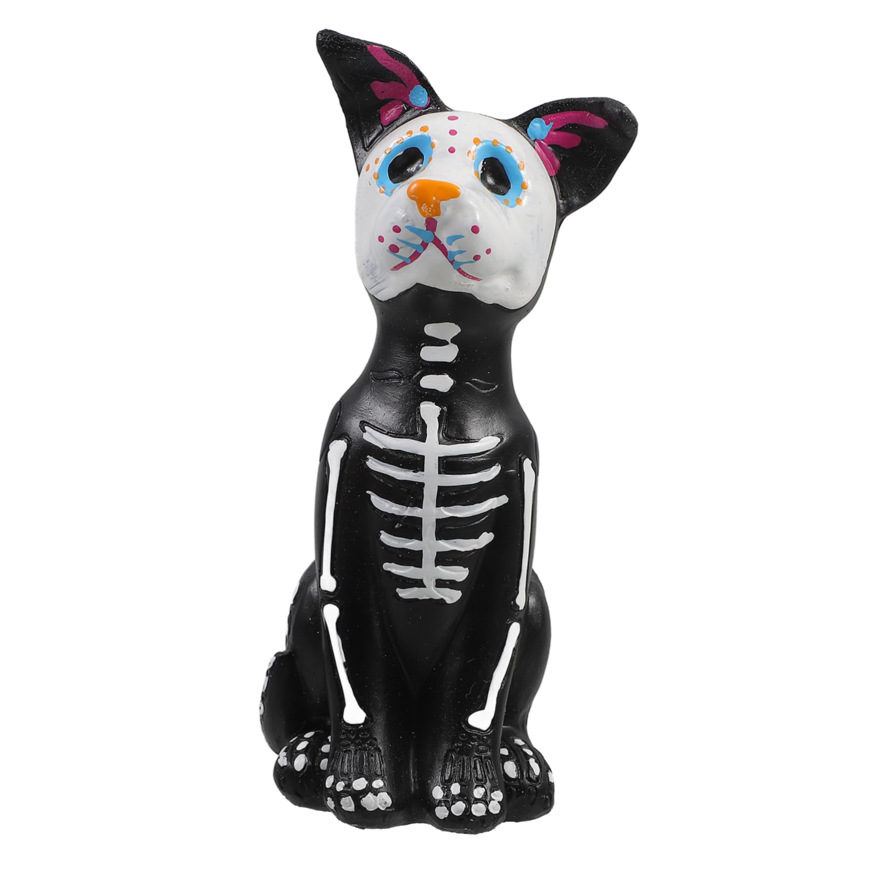 BESTonZON 4 Stück Halloween Resin Hund Figur Tischdekoration Niedliche Kleine Hundeskulptur Leichtes Harz Tier Ornament Langlebig und Einfach zu Reinigen als Halloween Party Zubehör und Foto