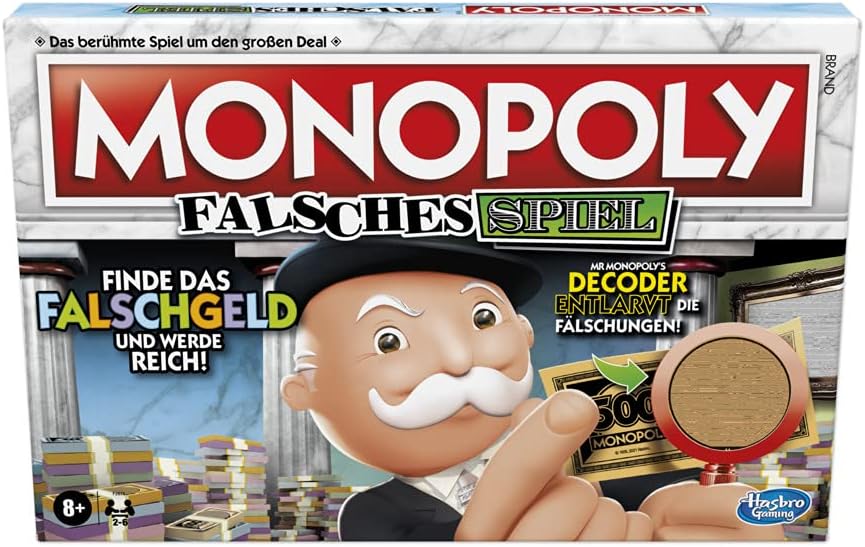 Hasbro F2674100 False Game for Families and Children Aged 8+ with Mr Monopolys Decoder for 2 6 Players, Multicoloured