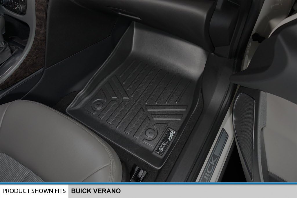 SMARTLINER Custom Fit Floor Mats 2 Row Liner Set for 2012-2017 Buick Verano - Image 3