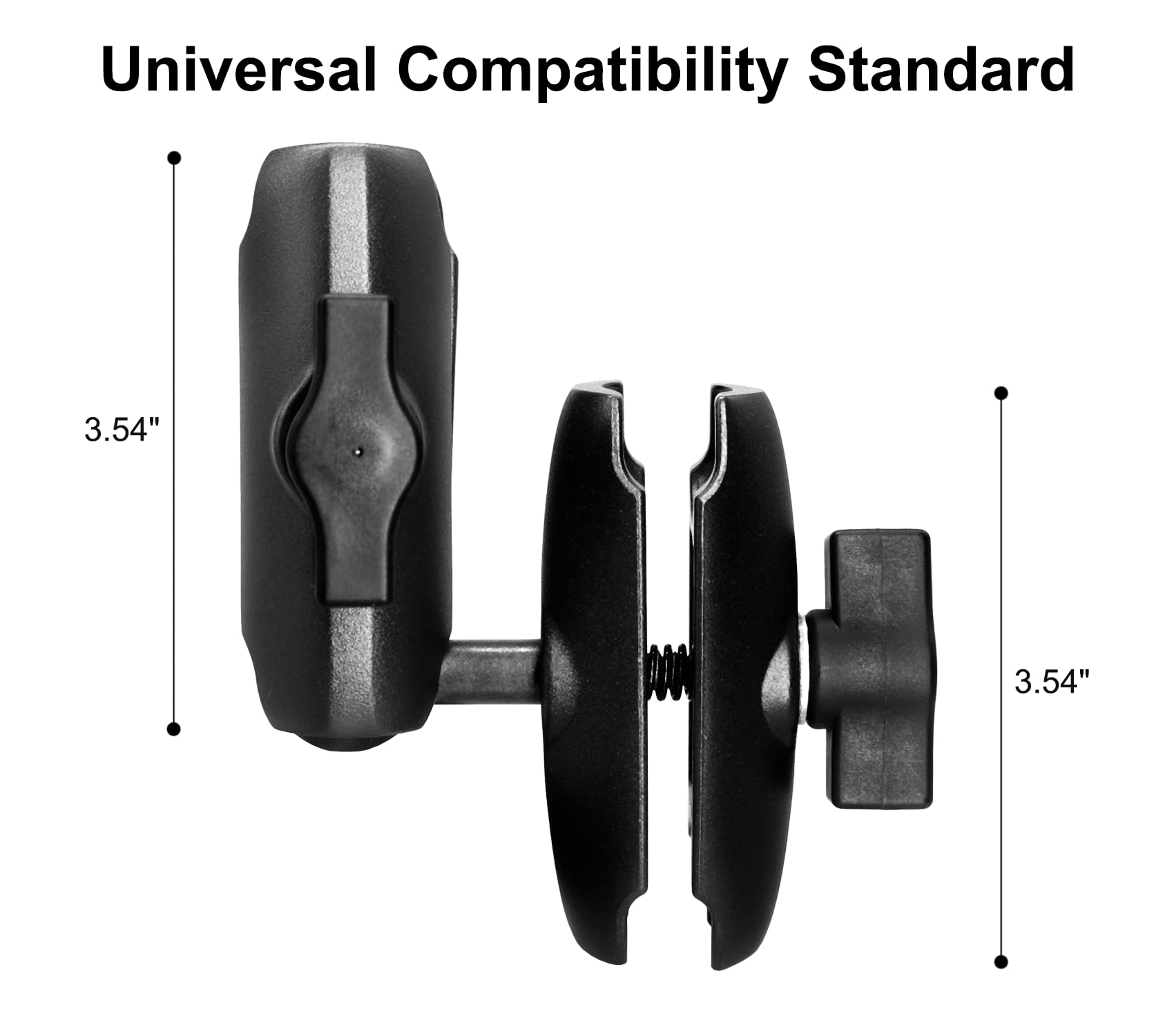 Doppelkugelarm mit 1 inches / 25 mm/Größe B Kugelgelenk, Doppelhalterung für Gerätemontage, Kompatibel mit RAM Mounts