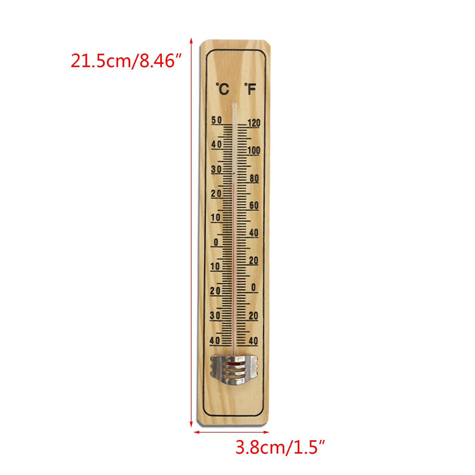 Indoor Outdoor Thermometer Wooden Wall Thermometer Wall Or Decorative No Battery Required Hanging Thermometer Indoor Outdoor Thermometer Wireless