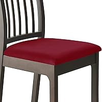 Vista 20 de Fundas de asiento de terciopelo para silla de comedor, fundas elásticas para sillas de comedor con lazos, funda protectora suave para cocina, hotel