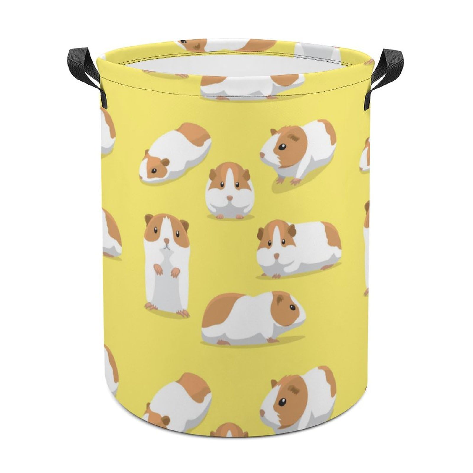 MHYRAC Laundry Hamper, Cartoon Guinea Pig Laundry Basket, Washing Basket with Handle