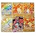 Produktbild 6 Pcs Karten, Vmax GX EX DX V vergoldete Metallkarten, ultraseltene Goldene Regenbogen-Glurak-Arceus Sammlerstücke, Spielzeugset, Geschenk Deutsche Fassung (Metall-Feuerdrachen-Karte)
