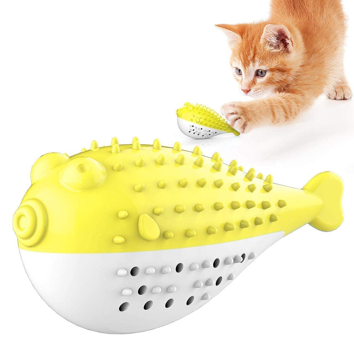 See full amazon price history chart for PSK PET MART Playing Feeding Toy with Bell for Kitten Kitty Cats Teeth Cleaning,Puffer Fish Shape pet Toy,Cat Toothbrush Catnip Toy,Cat Interactive Toys 1 Piece (Yellow) PSK PET MART Playing Feeding Toy with Bell for Kitten Kitty Cats Teeth Cleaning,Puffer Fish Shape pet Toy,Cat Toothbrush Catnip Toy,Cat Interactive Toys 1 Piece (Yellow) (B09QYXBJB4) Amazon Price History, Amazon Price Tracker