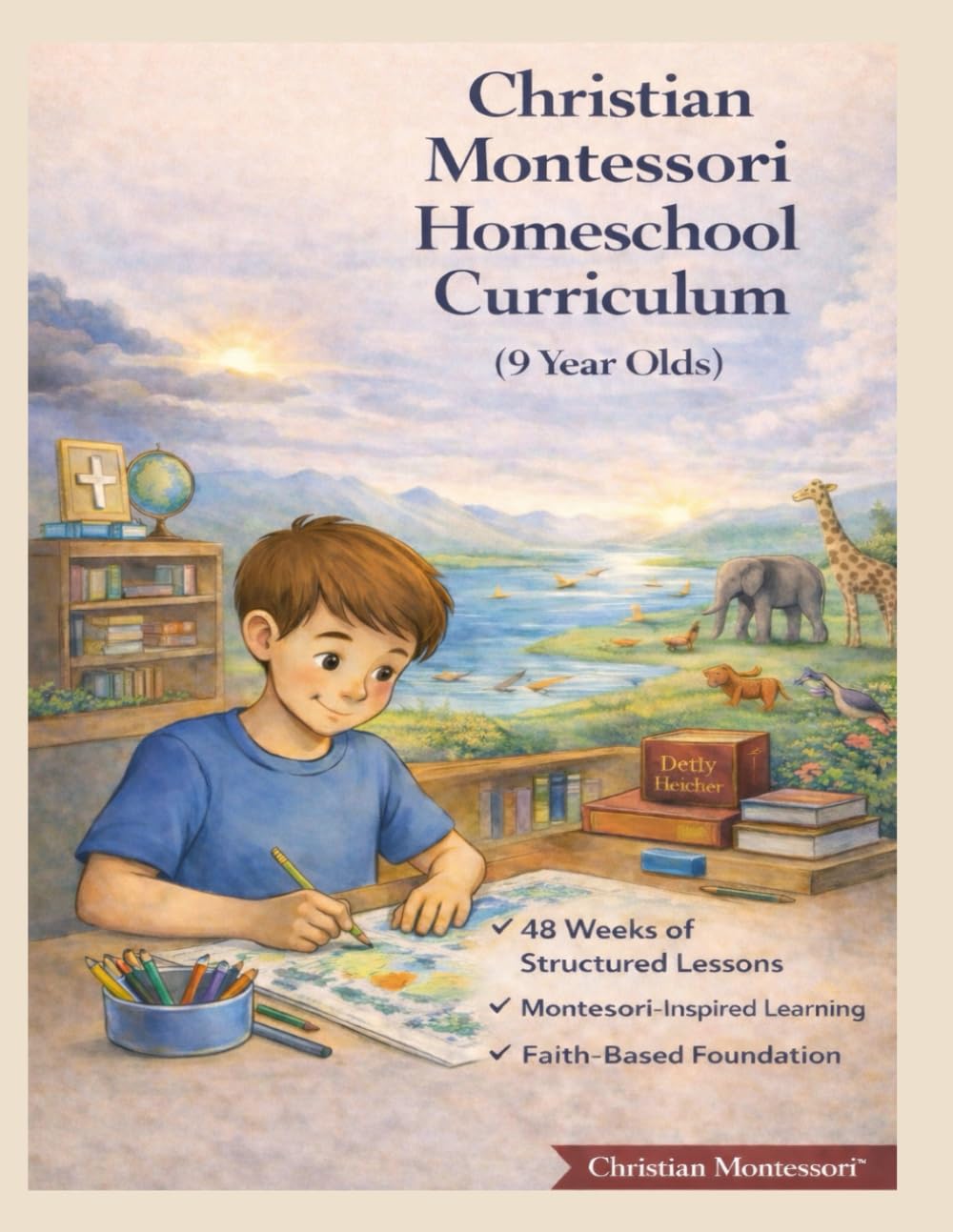 Christian Montessori Student Workbook: Age 9 | Weeks 1–48 Faith-Based Homeschool Curriculum