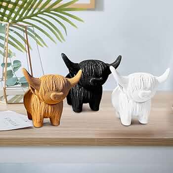 高級　牛　置物 Amazon.co.jp: AEVXKHI ハイランド牛の置物 かわいいハイランド