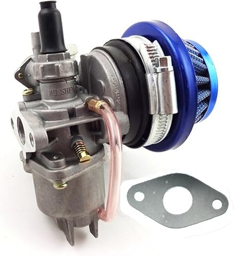 Fuerdi carburador de 44 mm con filtro de aire para minimotocicleta de cross, cuatriciclo, minimotocicleta y escúter de 47 y 49 cc