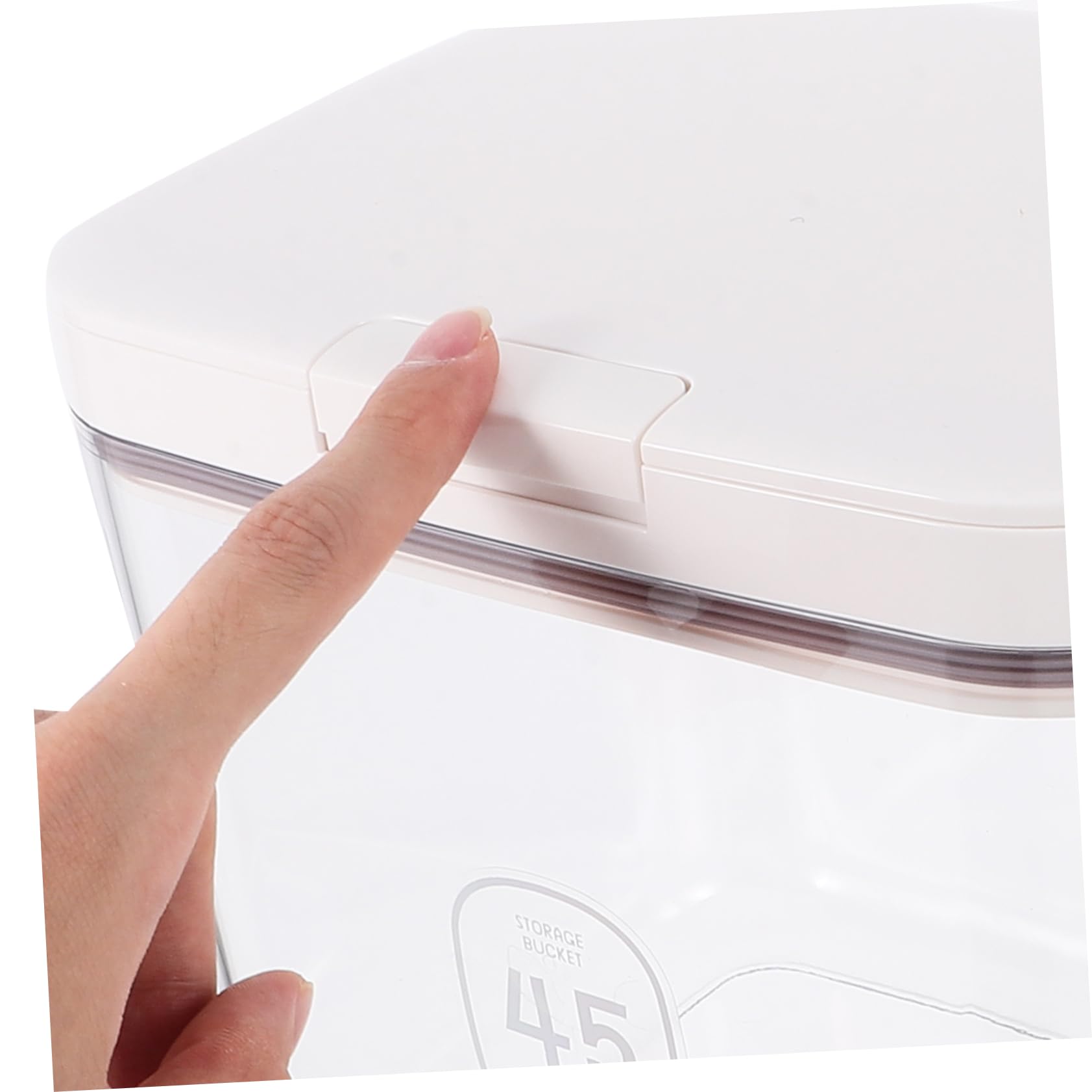 Contenitori Ermetici per Riso e Polvere 2 Pezzi in Abs Misurino per Cucina e Dispensa, Contenitori Versatili dal Design Moderno e Salvaspazio